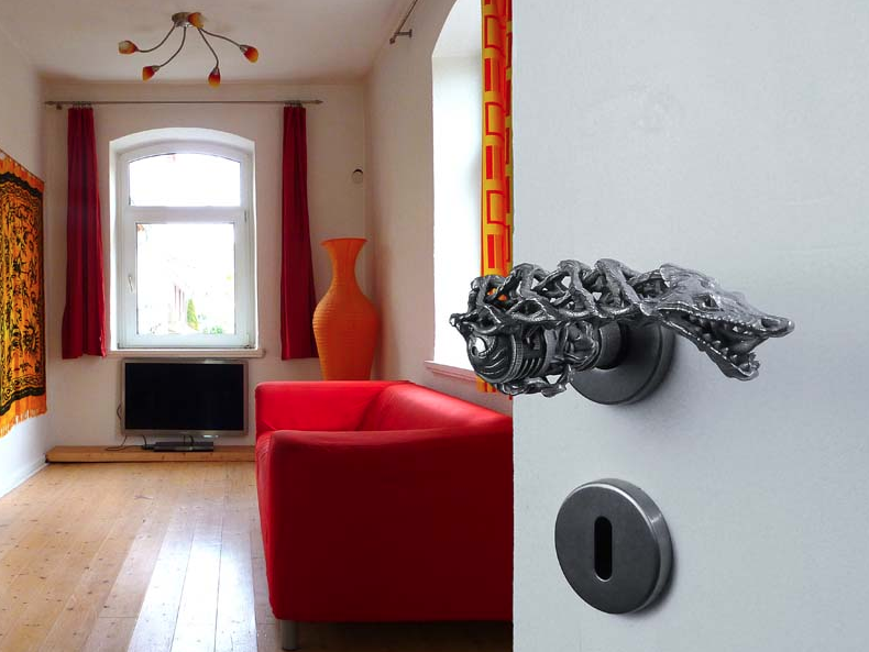 Unleash The Dragon With This Epic 3D Printed Dragon Door Handle - Shapeways  Blog