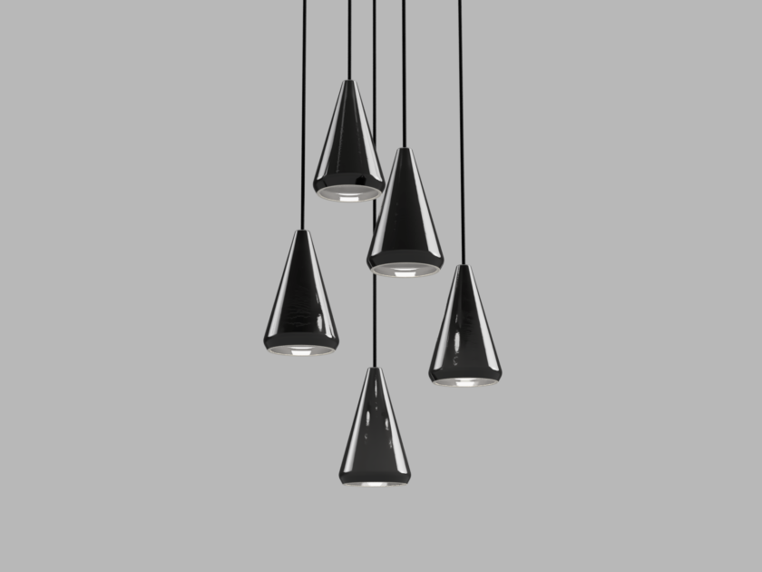 Porcelain Cone lights by White Light by KAMP