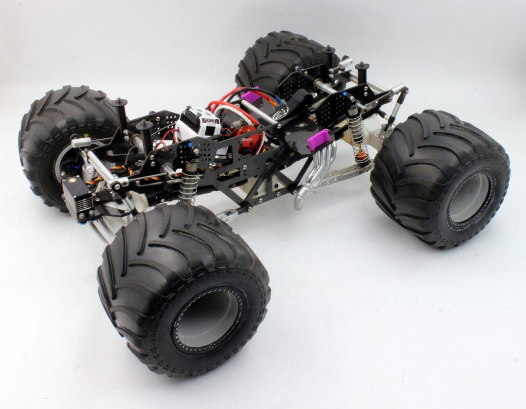 solid axle rc monster truck chassis