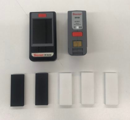 Smooth 3D printed nylon plastic surface roughness meter