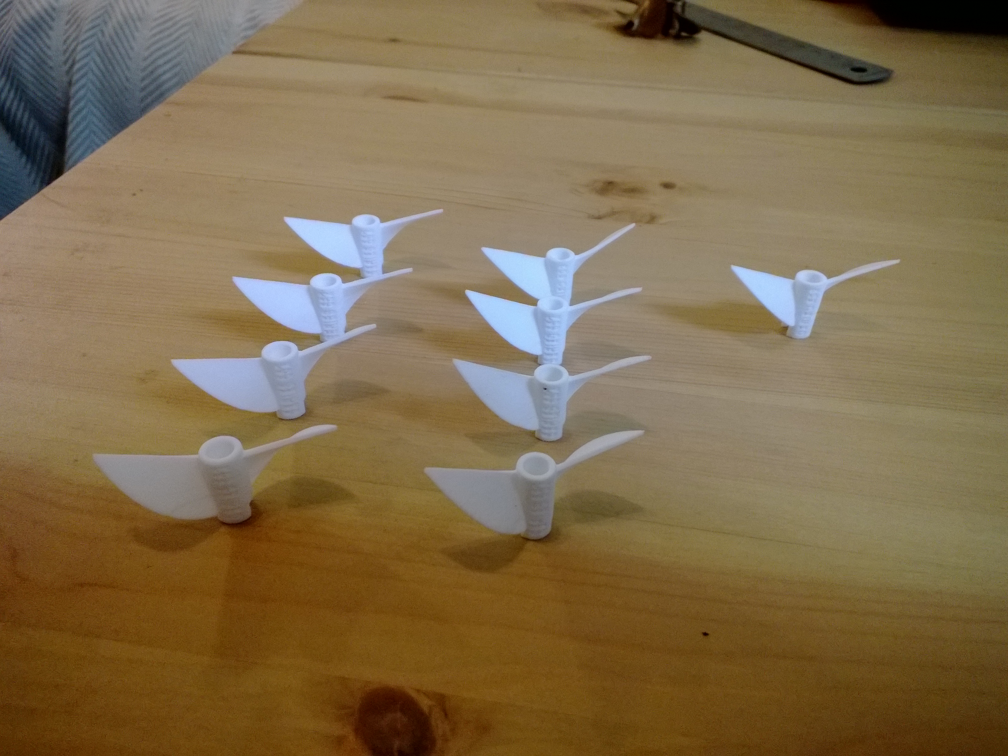 First prints of Cleaver style propellers for RC Boats. | Shapeways 3D  Printing Forums